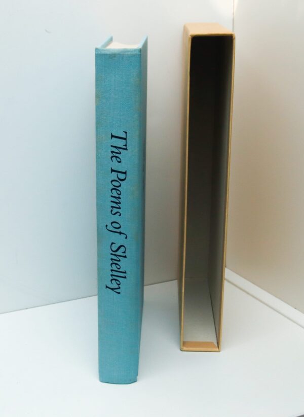 The Poems of Percy Shelley c.1974 Vintage cloth bound hardcover in slipcase with club insert - Image 2