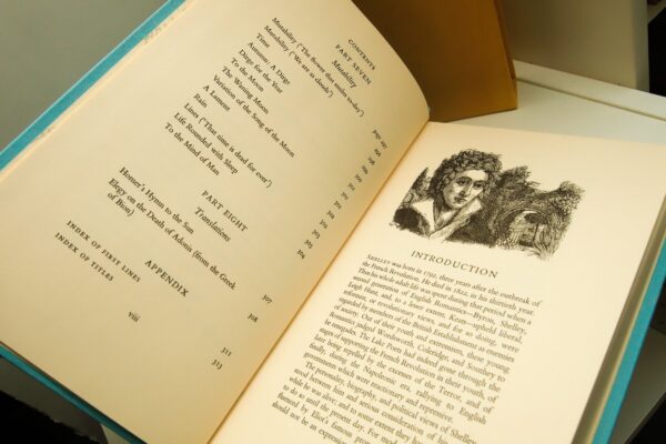 The Poems of Percy Shelley c.1974 Vintage cloth bound hardcover in slipcase with club insert - Image 8