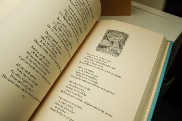 The Poems of Percy Shelley c.1974 Vintage cloth bound hardcover in slipcase with club insert - Image 10