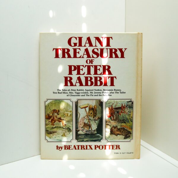 c.1985 Beatrix Potter "Giant Treasury of Peter Rabbit" Vintage large format children's hardcover story / picture book Jeremy Benjamin Tailor - Image 2