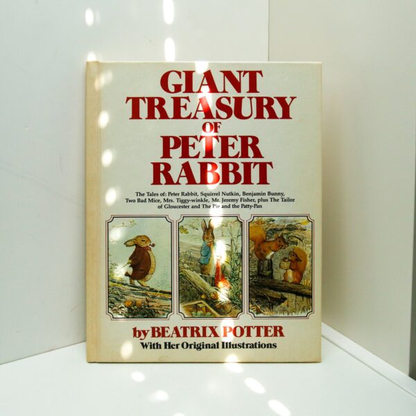 c.1985 Beatrix Potter "Giant Treasury of Peter Rabbit" Vintage large format children's hardcover story / picture book Jeremy Benjamin Tailor
