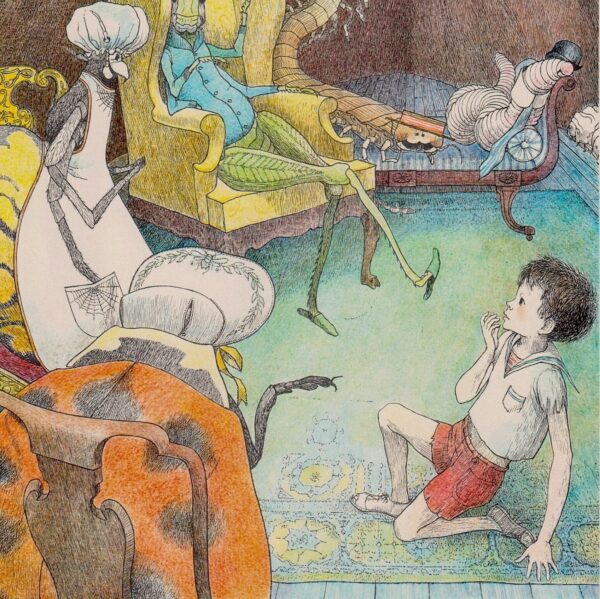 James and the Giant Peach "Creatures?" Nancy Ekholm Burkert Vintage art book FREE SHIPPING
