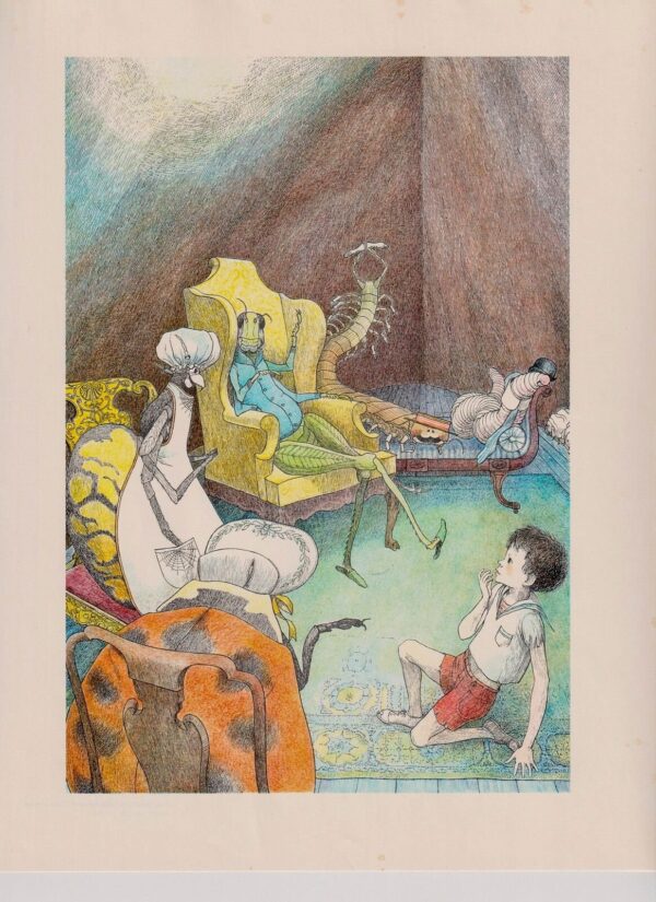 James and the Giant Peach "Creatures?" Nancy Ekholm Burkert Vintage art book FREE SHIPPING - Image 2