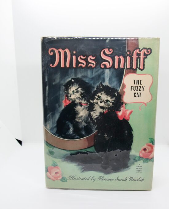 A Fuzzy Wuzzy Book “Miss Sniff” 1945 Illustrated children’s book with faux “fur” on the animals