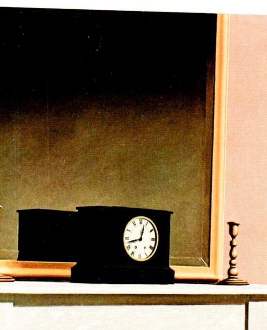 Rene Magritte Vintage art book page “Time transfixed” 1939