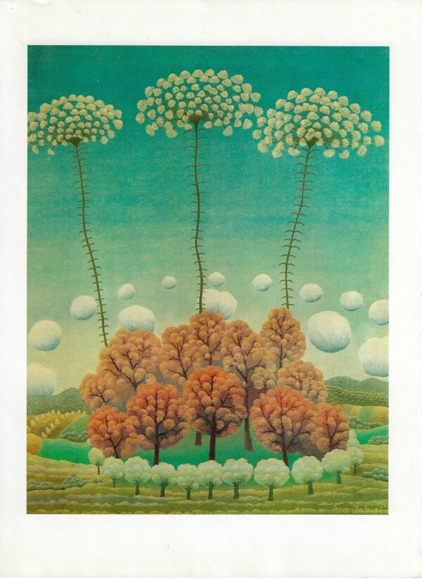 Ivan Rabuzin "Landscape" 1966 Vintage art book page print from Gallery Berri Lardy, Paris - Image 3