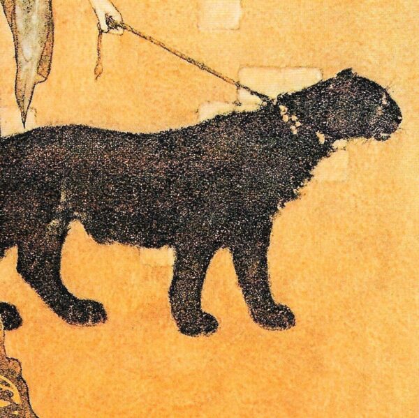 Arabian Nights Edmund Dulac [1907] "The Queen of the Ebony Isles" Vintage book plate FREE SHIPPING - Image 2