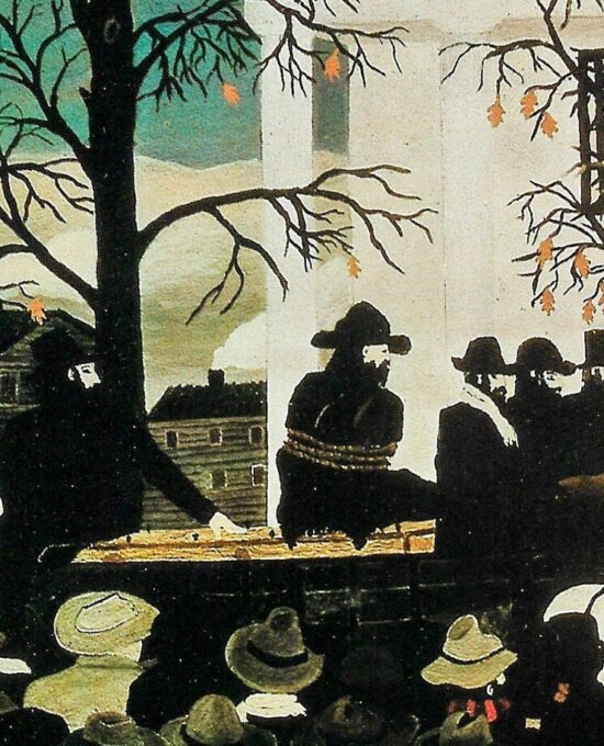 John Brown going to his hanging Horace Pippin undated Vintage art book page