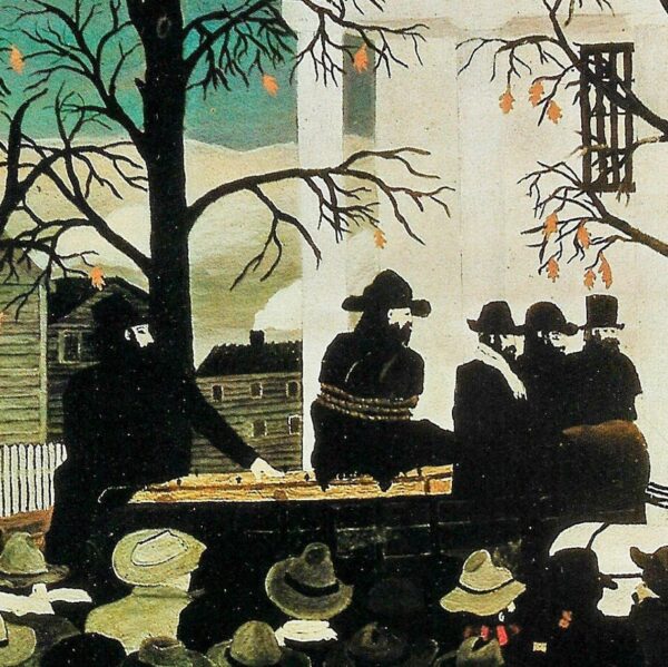 John Brown going to his hanging Horace Pippin undated Vintage art book page