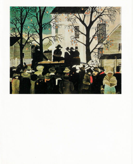 John Brown going to his hanging Horace Pippin undated Vintage art book page