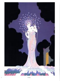 Erte "Fantasia"/Deception" [c.1982] Two-sided vintage book page