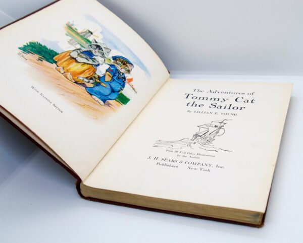 The Adventures of Tommy Cat the Sailoer 1928 First edition Illustrated children's hardcover stroybook - Image 5