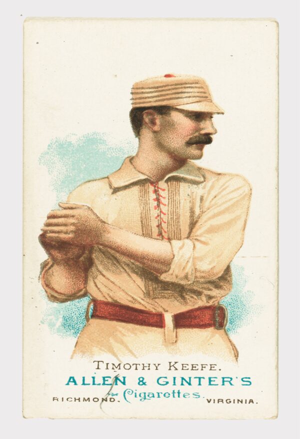 New York Giants Antique Baseball Card print Timothy Keefe pitcher - Image 2