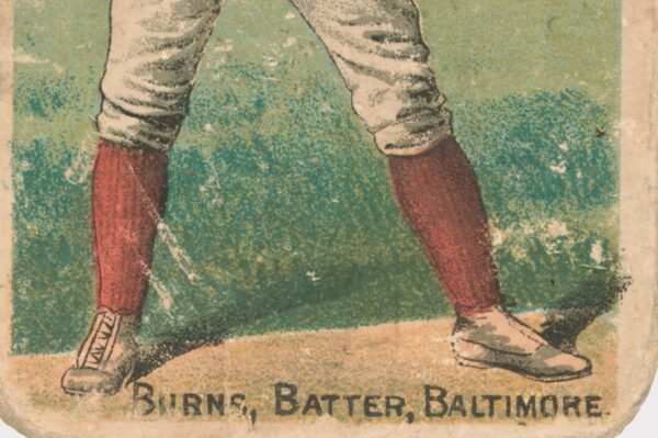 Baltimore Orioles Antique Baseball Card print Oyster Burns Outfielder - Image 3