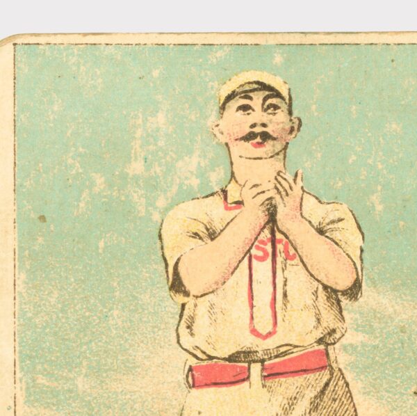Boston Beaneaters Dick Johnston Centerfield Antique baseball card print 1887