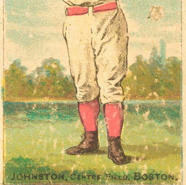 Boston Beaneaters Dick Johnston Centerfield Antique baseball card print 1887 - Image 3
