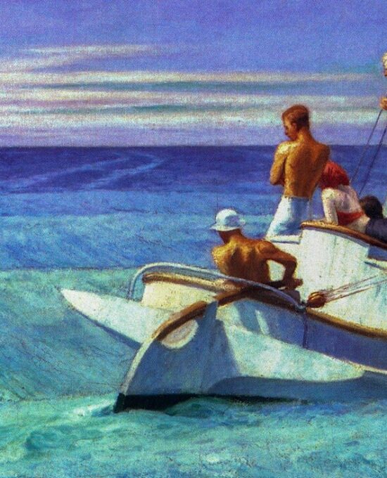Edward Hopper vintage print “Ground Swell” [1939] Art book page