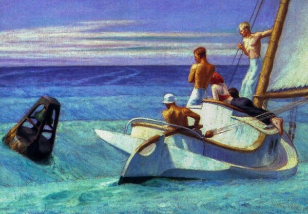 Edward Hopper vintage print "Ground Swell" [1939] Art book page - Image 2