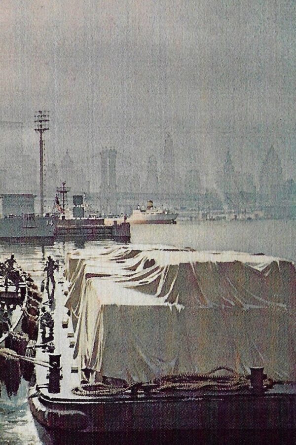 Brooklyn Navy Yard Vintage book page maritime print Carl G. Evers c.1972 - Image 2