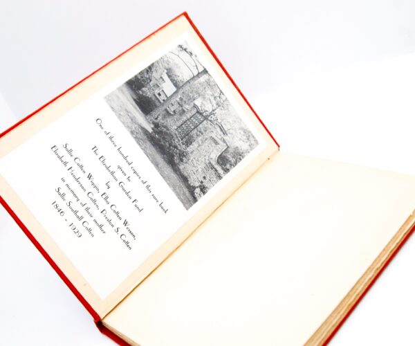 Sallie Southall Cotten "The White Dow" 1901 First edition presentation copy antique cloth wrapped hardcover Illustrated - Image 3