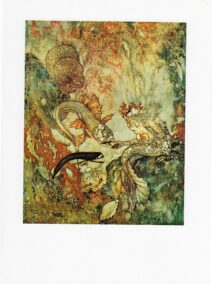 The Little Mermaid Hans Andersen stories Edmund Dulac "The Merman King had been for many years..." Vintage art book page FREE SHIPPING