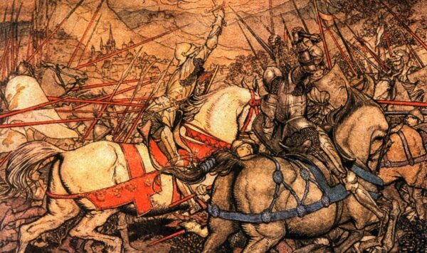 Arthur Rackham King Arthur Print: Vintage Book Plate Art (1917) - Image 2