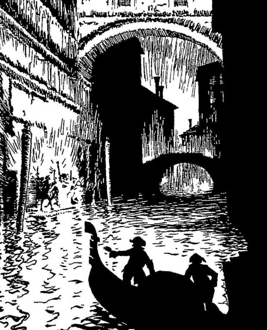 Edgar Allan Poe artwork “The Assignation” by Arthur Rackham Vintage book page FREE SHIPPING