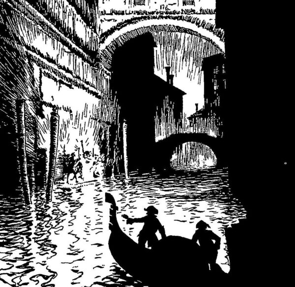 Edgar Allan Poe artwork "The Assignation" by Arthur Rackham Vintage book page FREE SHIPPING