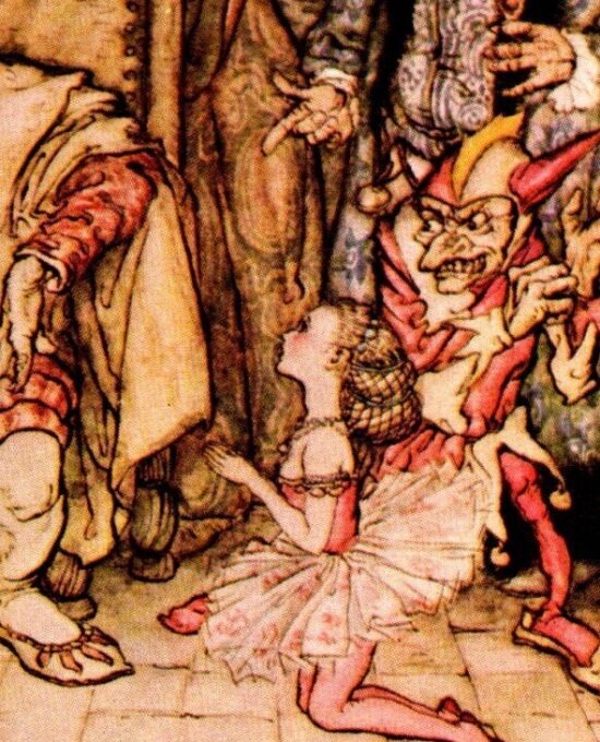 Edgar Allan Poe artwork “Hop Frog” by Arthur Rackham Vintage book page FREE SHIPPING