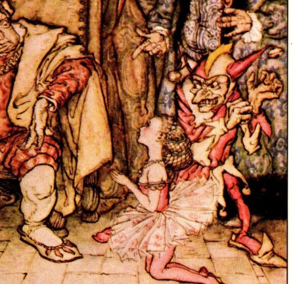 Edgar Allan Poe artwork "Hop Frog" by Arthur Rackham Vintage book page FREE SHIPPING