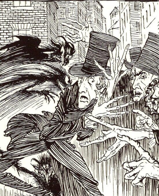 Edgar Allan Poe artwork “The Imp of the Perverse” by Arthur Rackham Vintage book page FREE SHIPPING