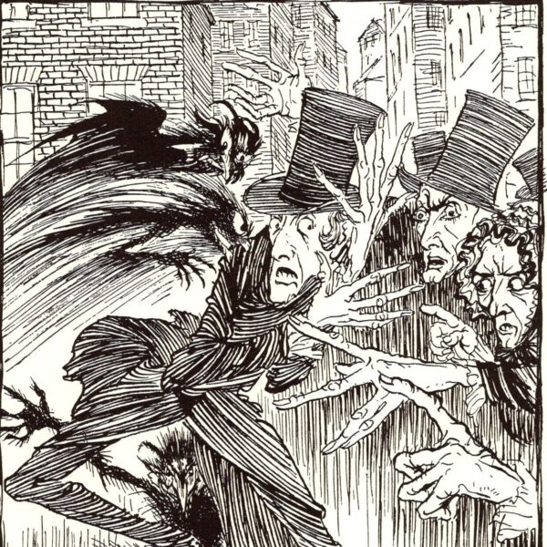 Edgar Allan Poe artwork "The Imp of the Perverse" by Arthur Rackham Vintage book page FREE SHIPPING