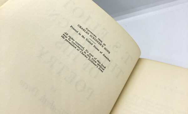 T.S. Eliot: The Design of His Poetry 1953 vintage hardcover - Image 6