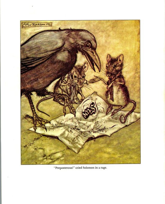 Arthur Rackham Vintage 2-sided art book page “Preposterous!” & “…filling his stocking.” Kensington Gardens FREE SHIPPING