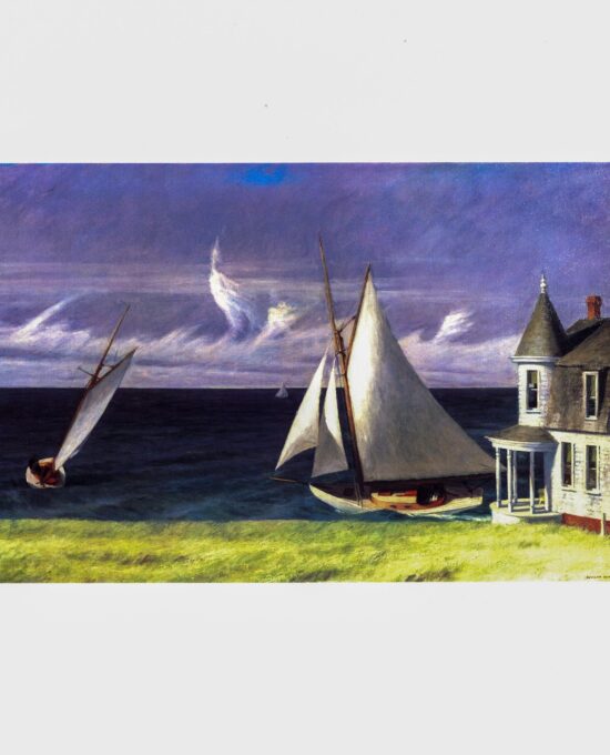 Edward Hopper vintage print “The Lee Shore” 1941 Art book page
