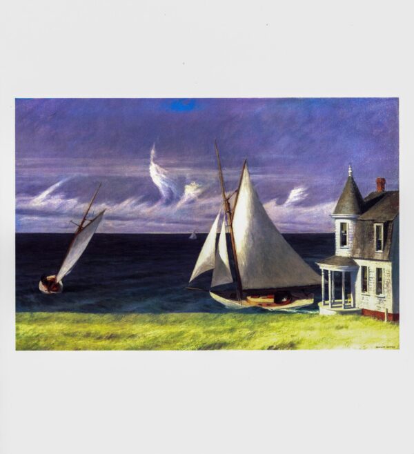 Edward Hopper vintage print "The Lee Shore" 1941 Art book page