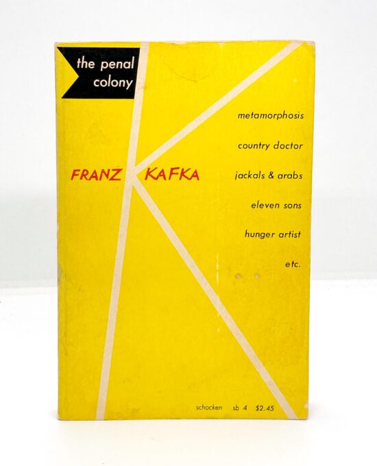 Franz Kafka “The Penal Colony” 1971 Vintage trade paperback short story anthology