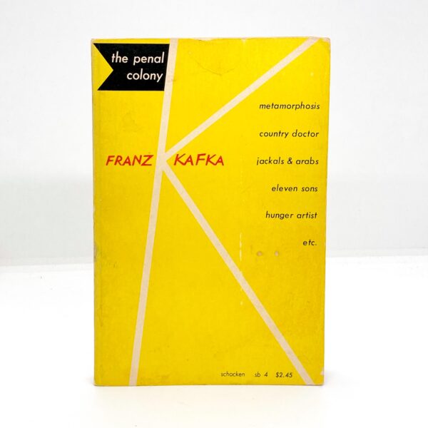 Franz Kafka "The Penal Colony" 1971 Vintage trade paperback short story anthology