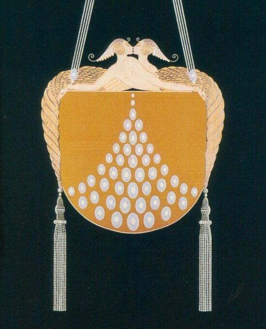 Vintage Art Deco art book page “The Clasp” 10 x 13 1/2″ Heavy satin finish art paper