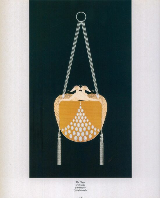 Vintage Art Deco art book page “The Clasp” 10 x 13 1/2″ Heavy satin finish art paper