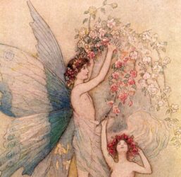 From Chaucer's Works "Flora and Zephyr Had Fixed Their Dwelling There" Vintage illustration by Warwick Goble