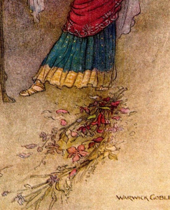 From Chaucer’s Works “Medea” Vintage illustration by Warwick Goble
