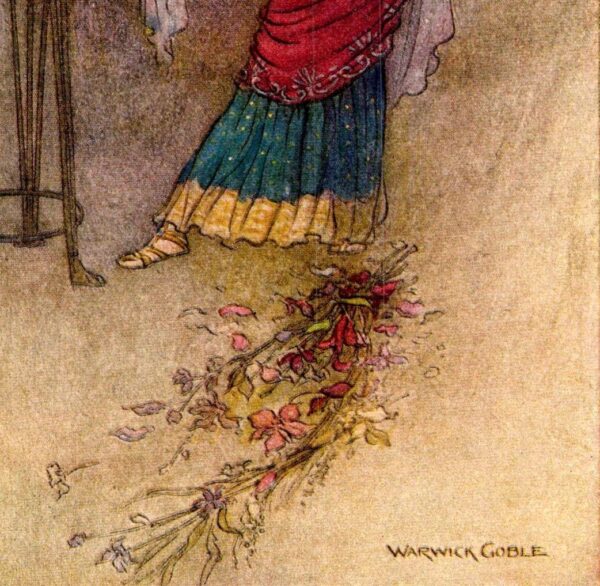 From Chaucer's Works "Medea" Vintage illustration by Warwick Goble - Image 2
