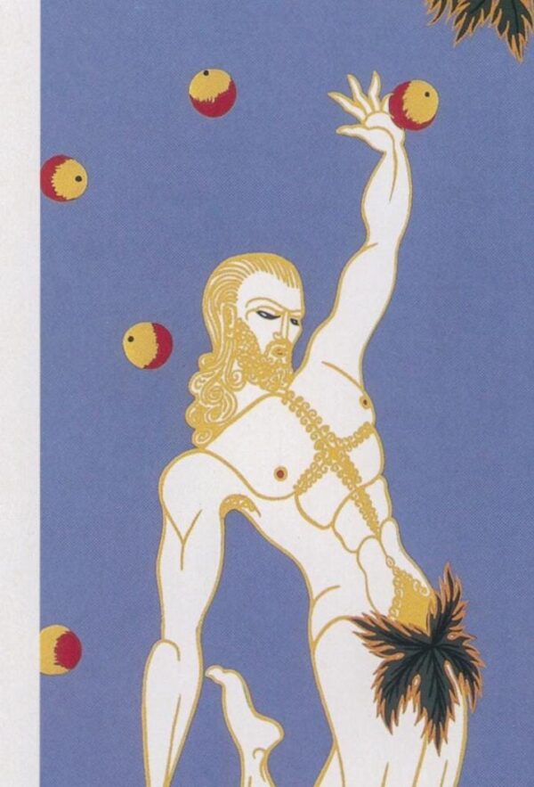 Vintage Fantasy/Fashion art book page "Adam and Eve" Measures 10 x 13 1/2" Heavy satin finish paper - Image 2