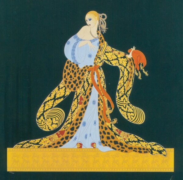 Vintage artdeco design "Rigoletto/Heart I & Heart II" Two-sided Vintage art book page 10 x 13 1/2" For the boudoir