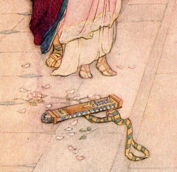 Chaucer's Works "Virginius and Virginia" Vintage illustration by Warwick Goble 1930s - Image 2