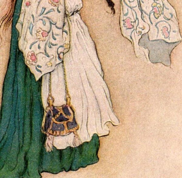 From Chaucer's Works "Allison" Vintage illustration by Warwick Goble 1930s - Image 2