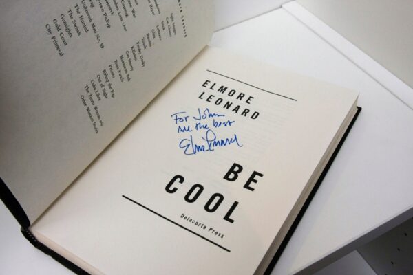 Elmore Leonard "Be Cool" Signed by the author c.1999 Early printing Chili Palmer is back! - Image 4