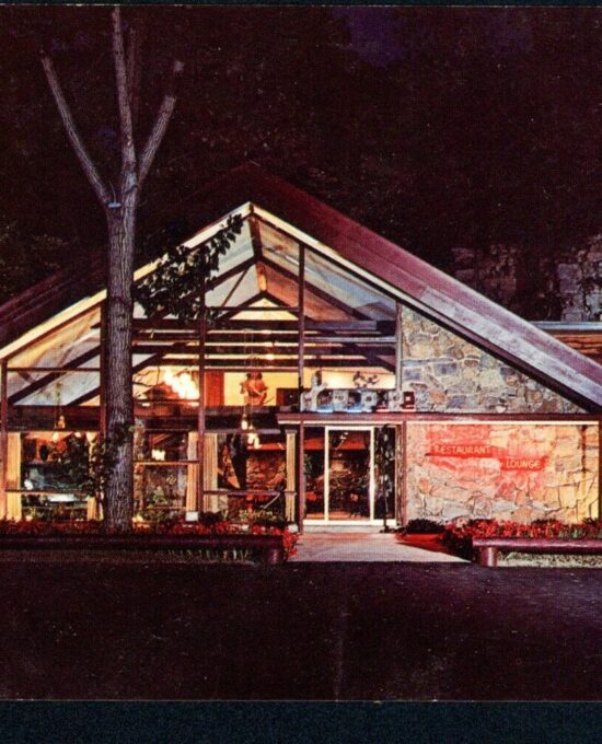 Mohawk Teepee Restaurant postcard c.1963 Unposted Amsterdam New York B1