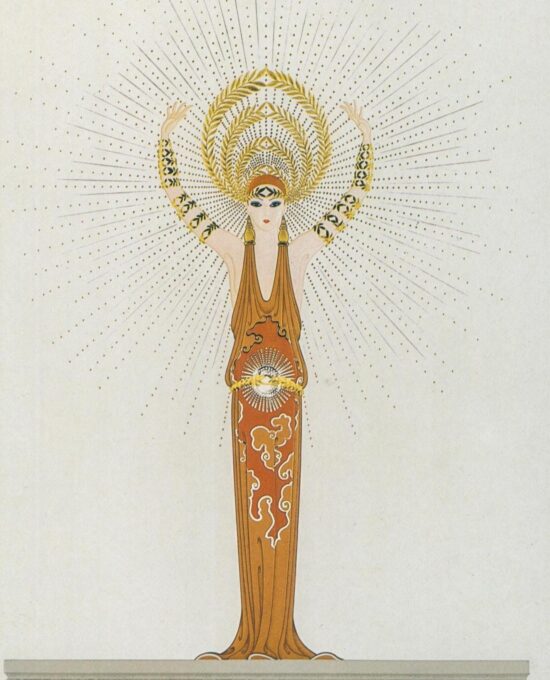 Vintage Art Deco art book page “Diana” from the Myths Suite 10 x 13 1/2″ Vintage satin paper art print
